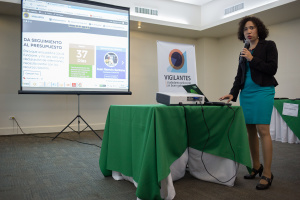Alejandra Aguilar Decena, oficial de comunicación de Oxfam en RD presentó el portal