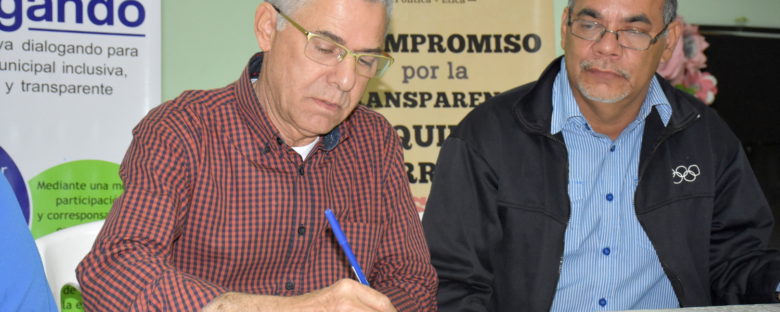 Aspirantes a la Alcaldía de Santo Domingo Este firman compromiso