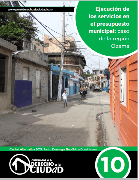 Boletín #10: Ejecución de los servicios en el presupuesto municipal