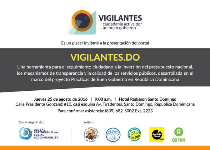 Presentación del portal de  Vigilantes