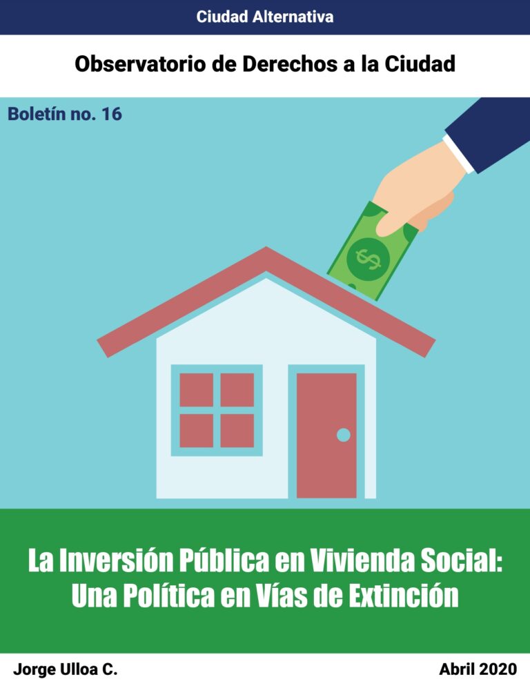 Portada: Boletín #16: La inversión pública en vivienda social: una política en vías de extinción